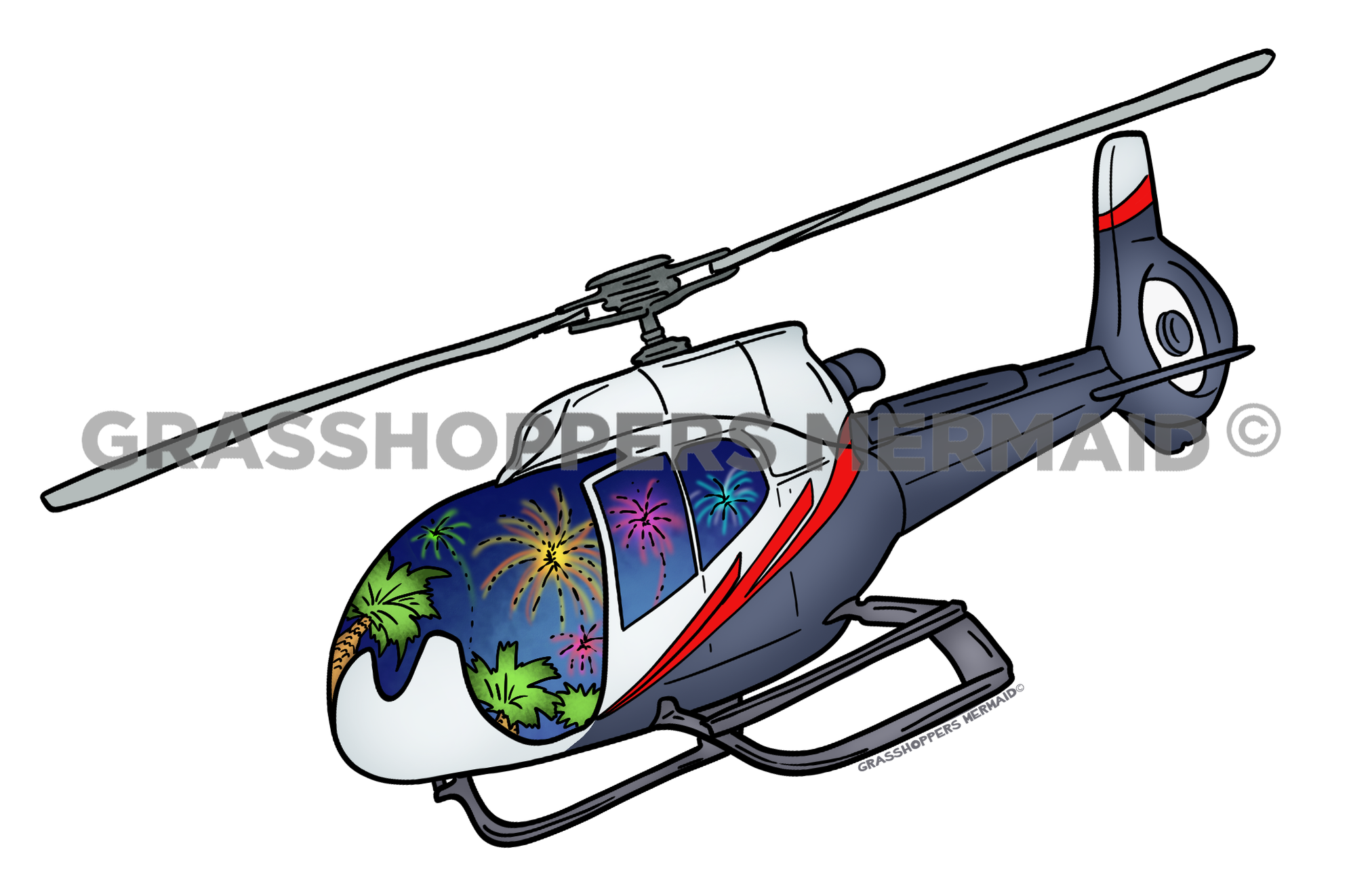 Firework Helicopter