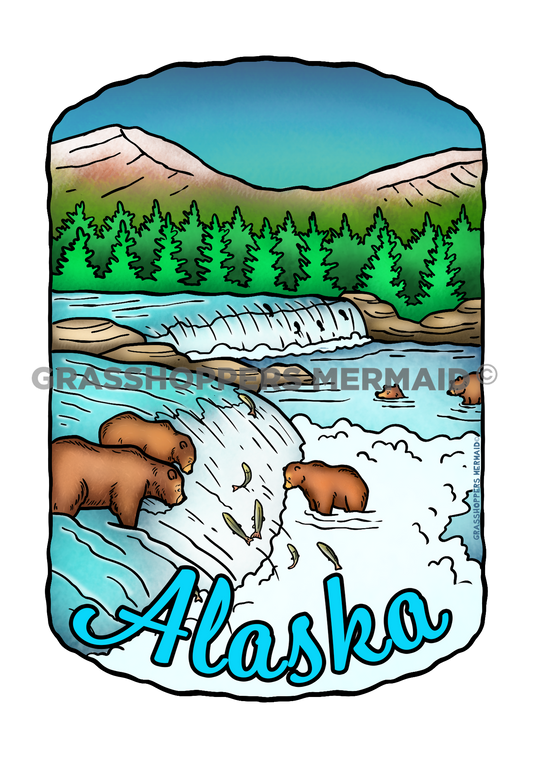 Waterfall Bears