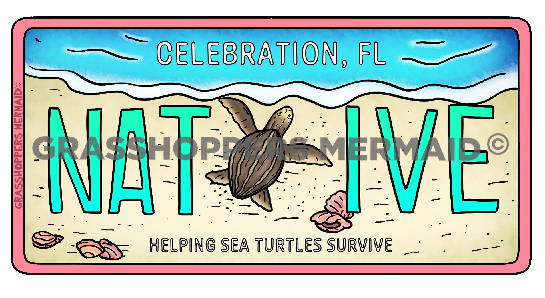 Florida Turtle License Plate