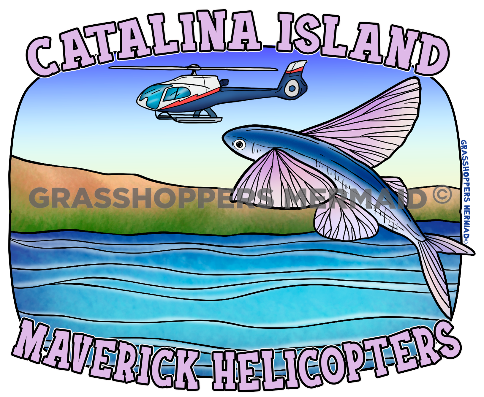 Flying Fish with Helicopter