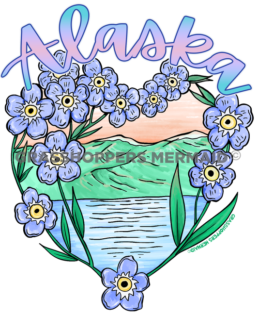 Forget Me Not Heart