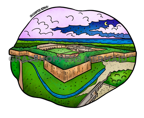 Fort Morgan at Night