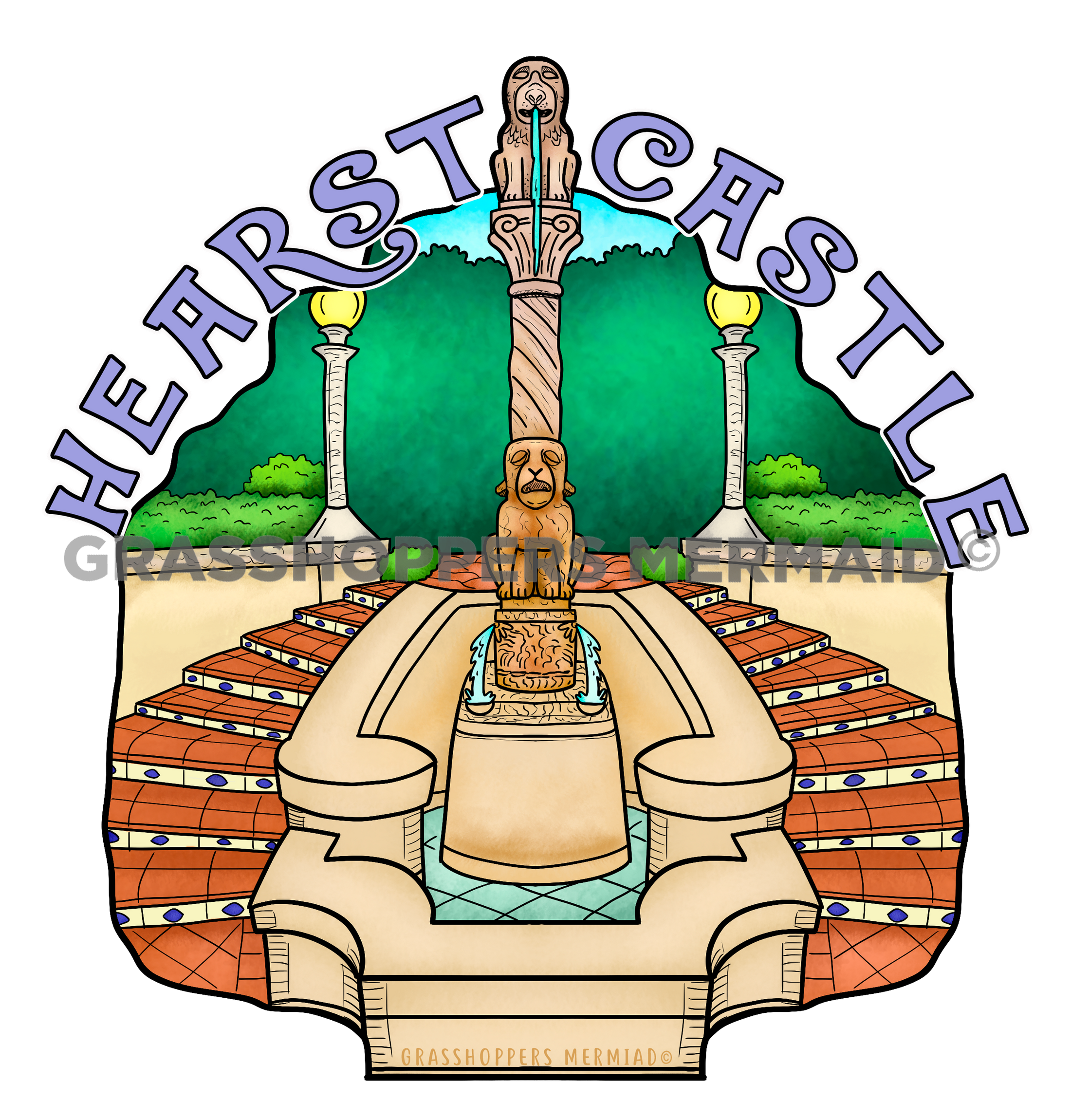 Hearst Castle Fountain