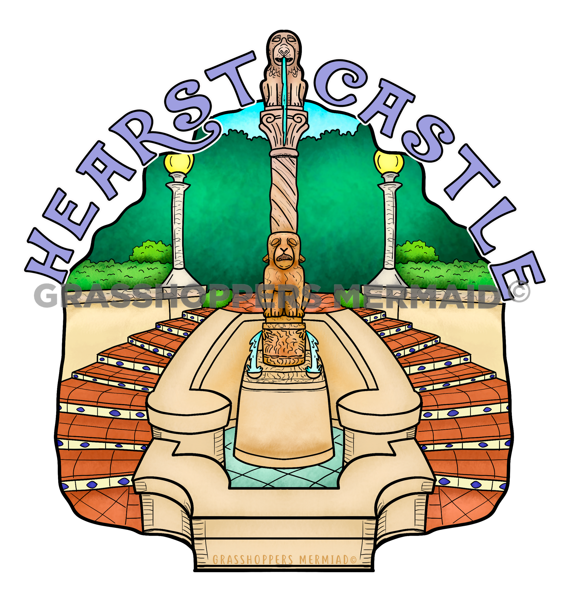 Hearst Castle Fountain