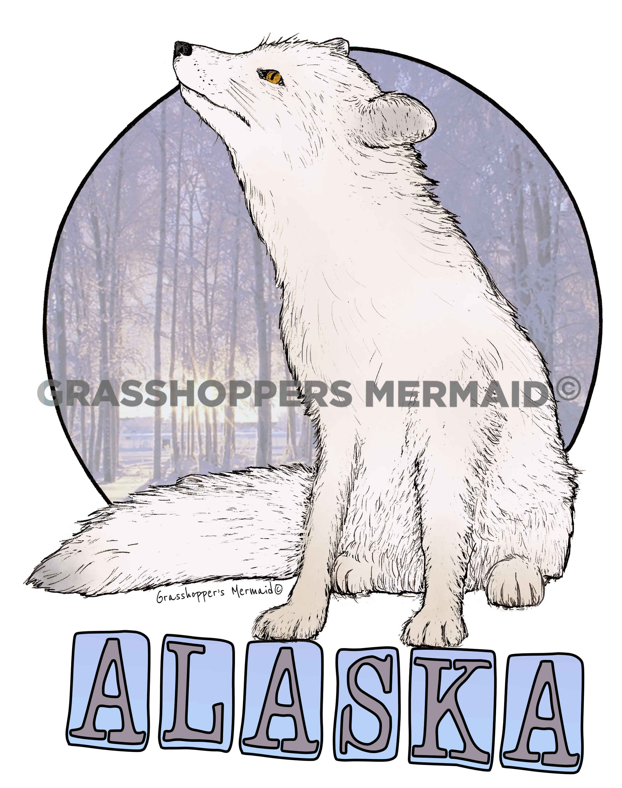 Arctic Fox Snow Day
