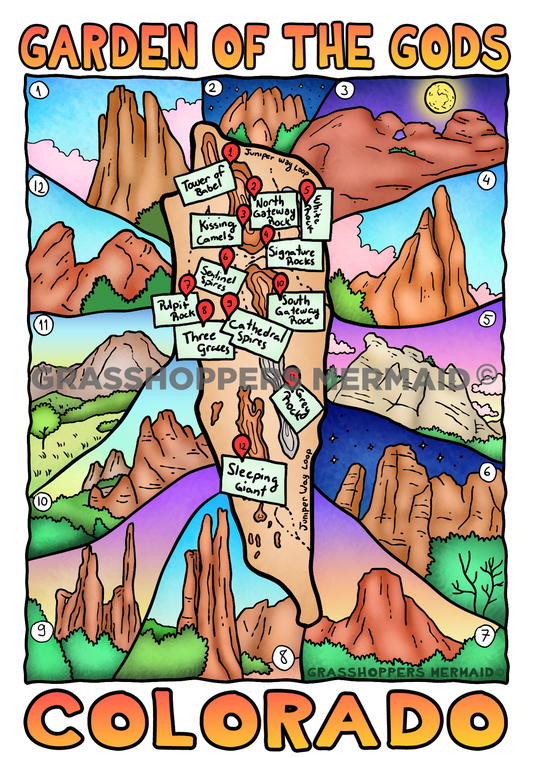 Garden of the Gods Site Map