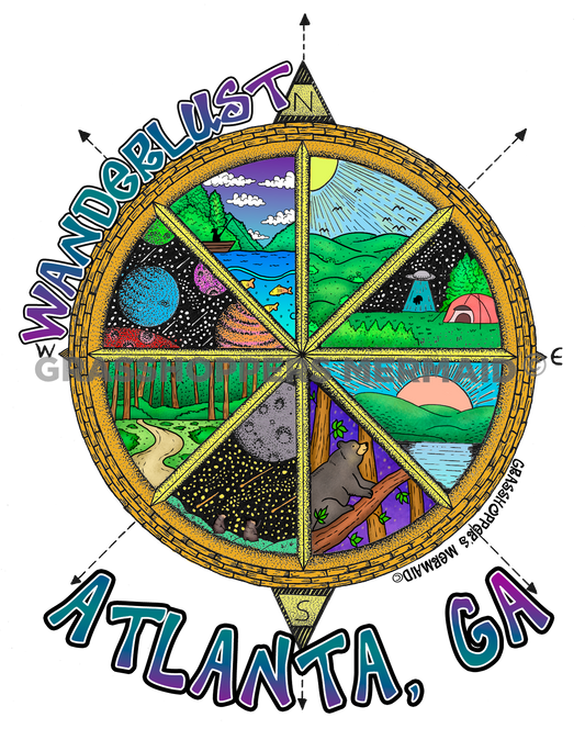 Georgia Mountain Compass Rose