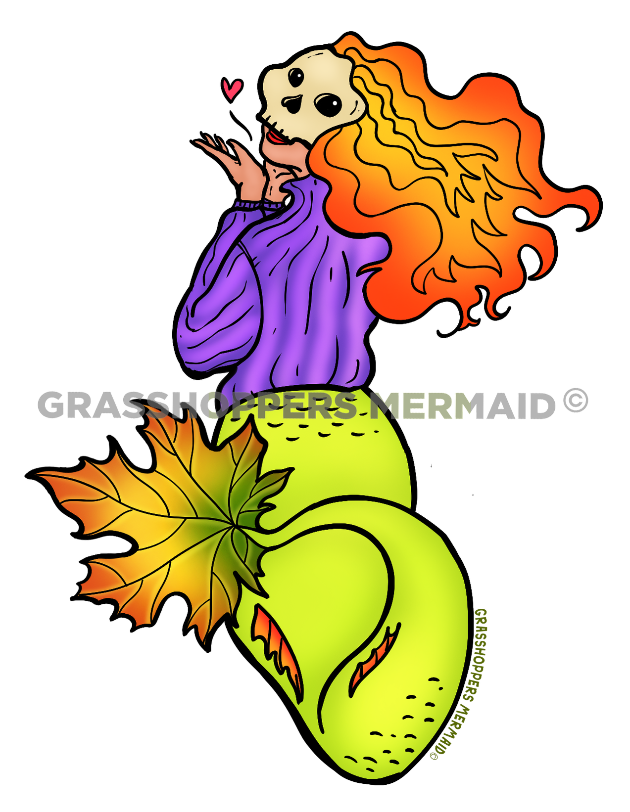 Skull Mask Mermaid