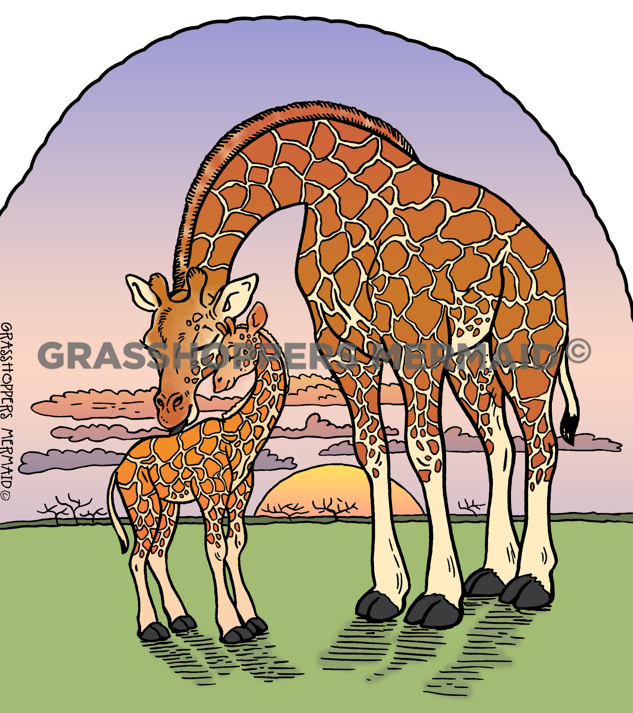 Giraffe Family