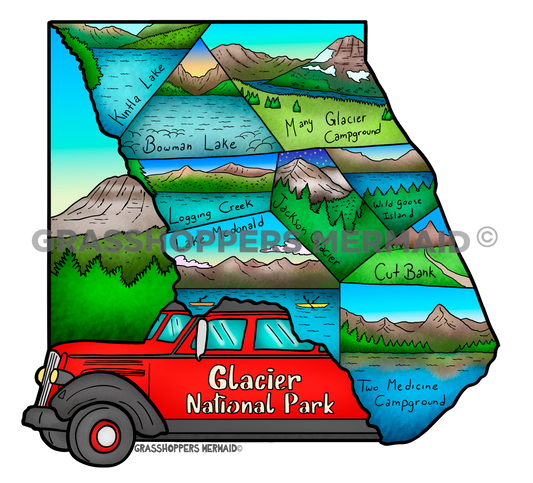 Glacier National Park Map