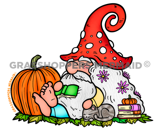 Gnome Pumpkin Mushroom