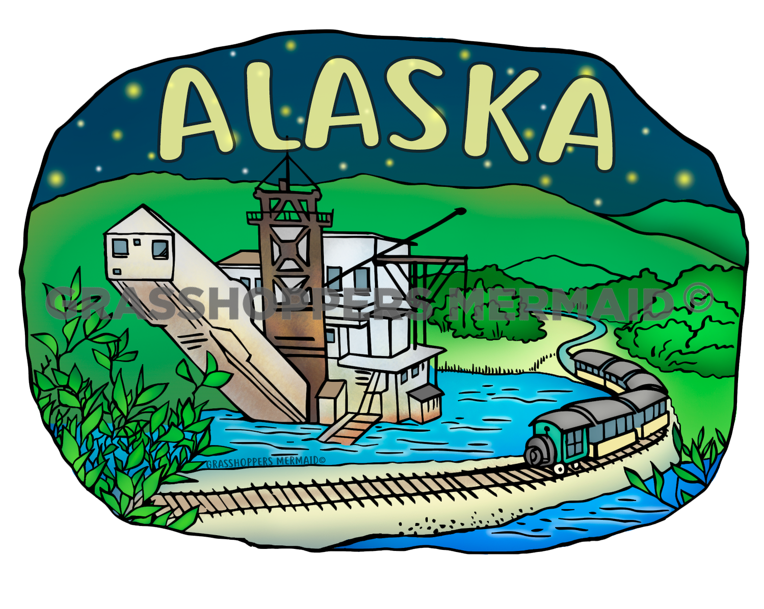 Gold Dredge & Train