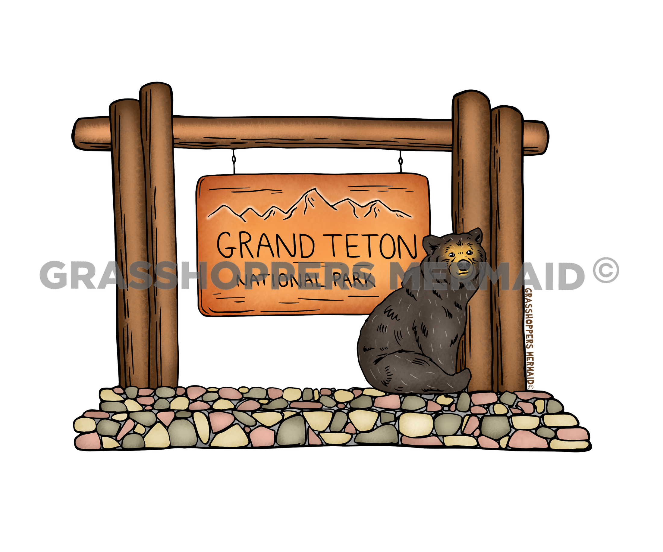 Grand Teton Entrance Sign