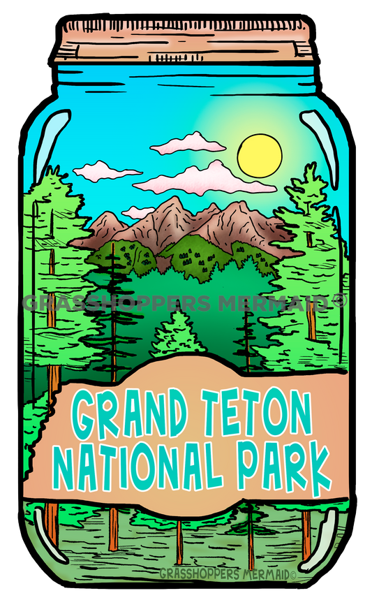 Grand Teton Mason Jar