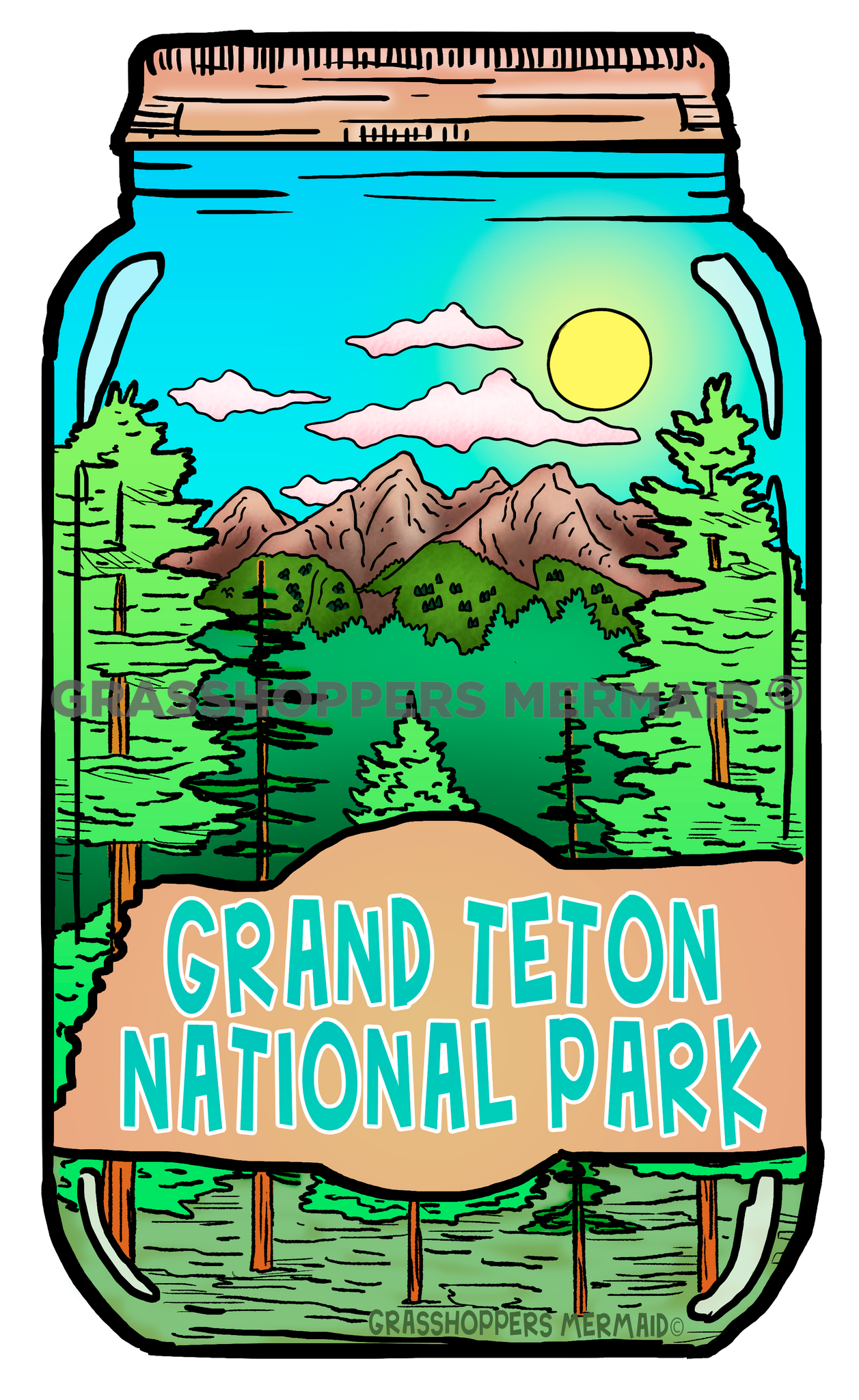 Grand Teton Mason Jar