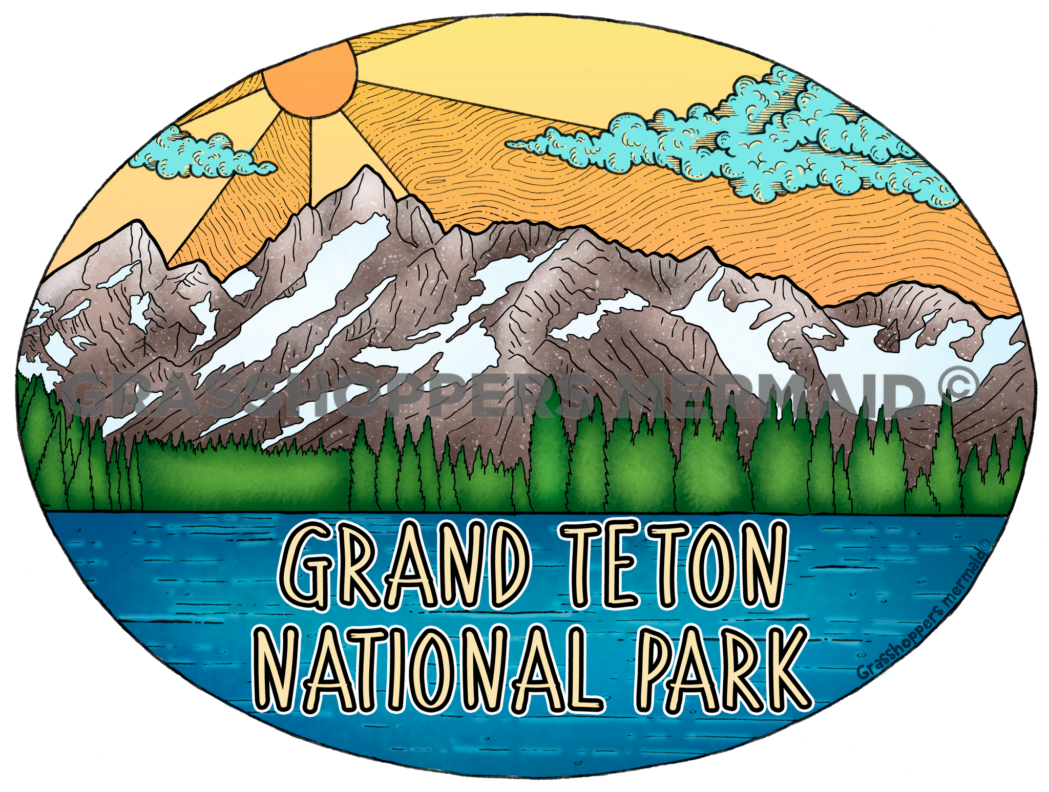 Grand Teton Retro