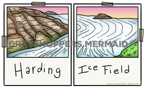 Harding Ice Fields Polaroids