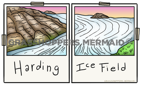 Harding Ice Fields Polaroids