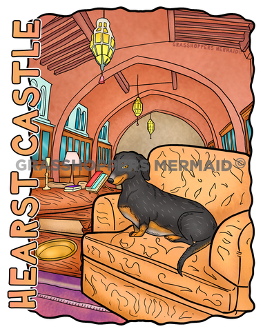 Hearst Castle Library Dog