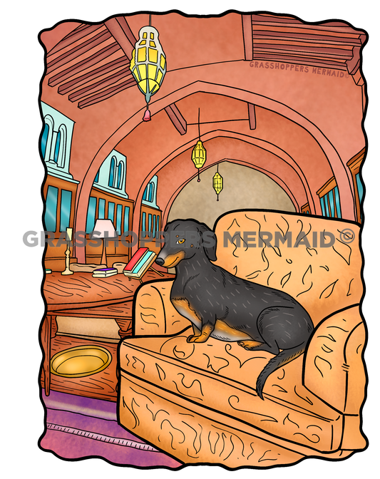 Hearst Castle Library Dog