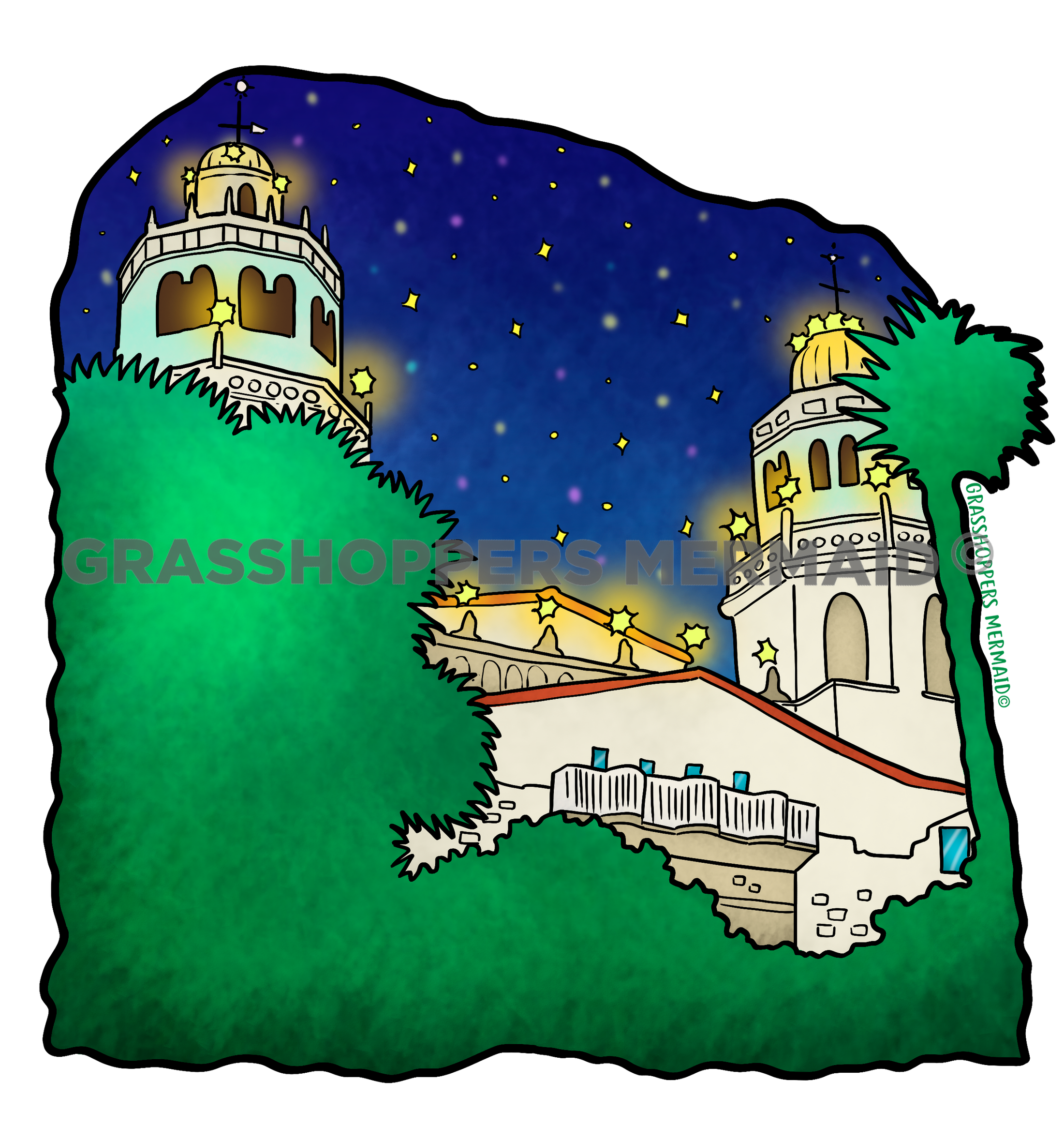 Hearst Castle at Night