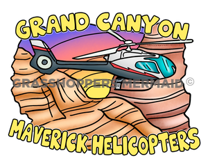 Helicopter Flying Over Canyon