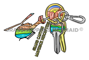 Helicopter Keychain