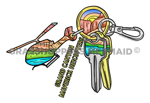 Helicopter Keychain