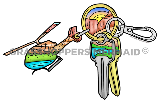 Helicopter Keychain