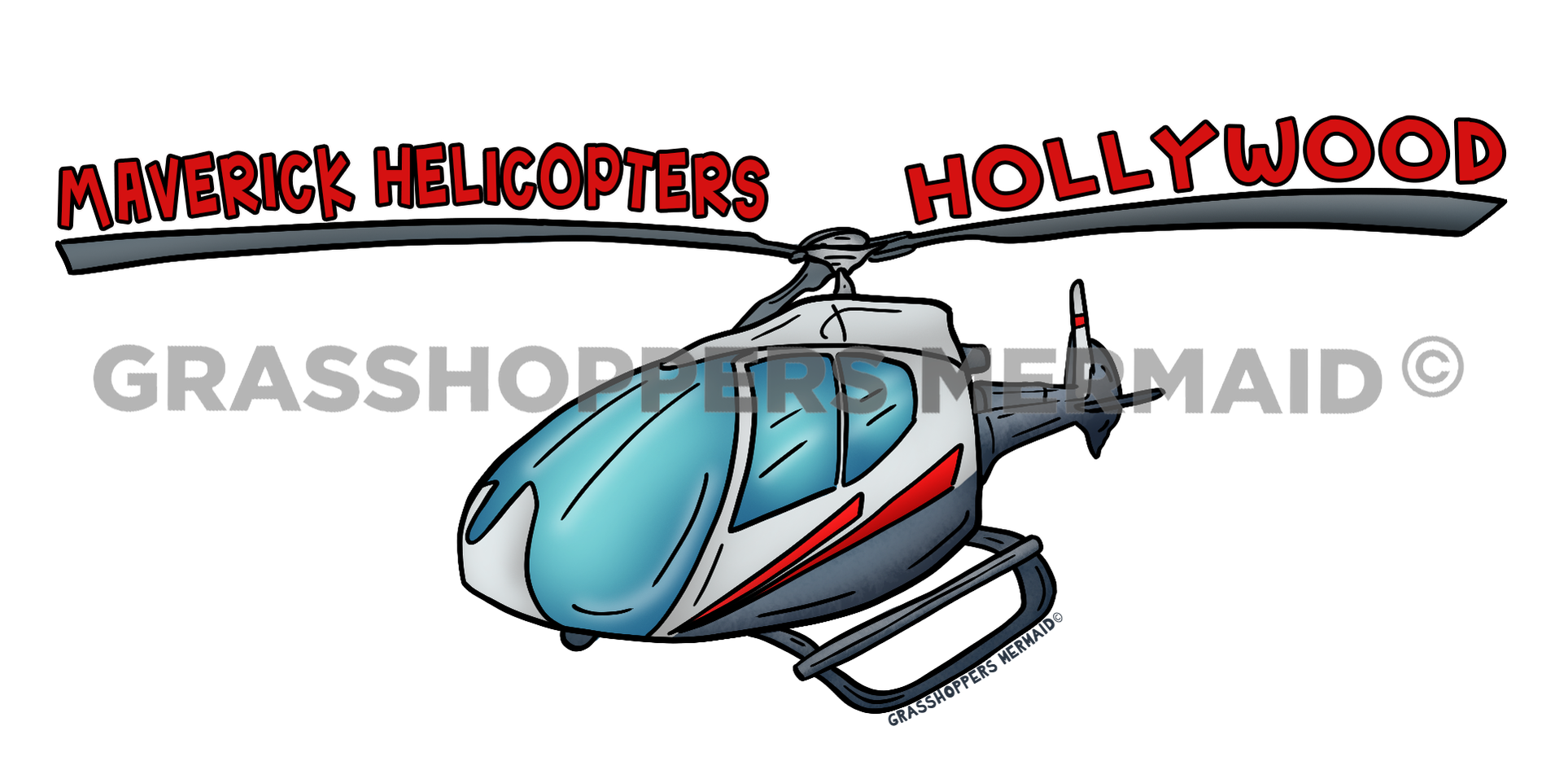 Helicopter Long Propeller