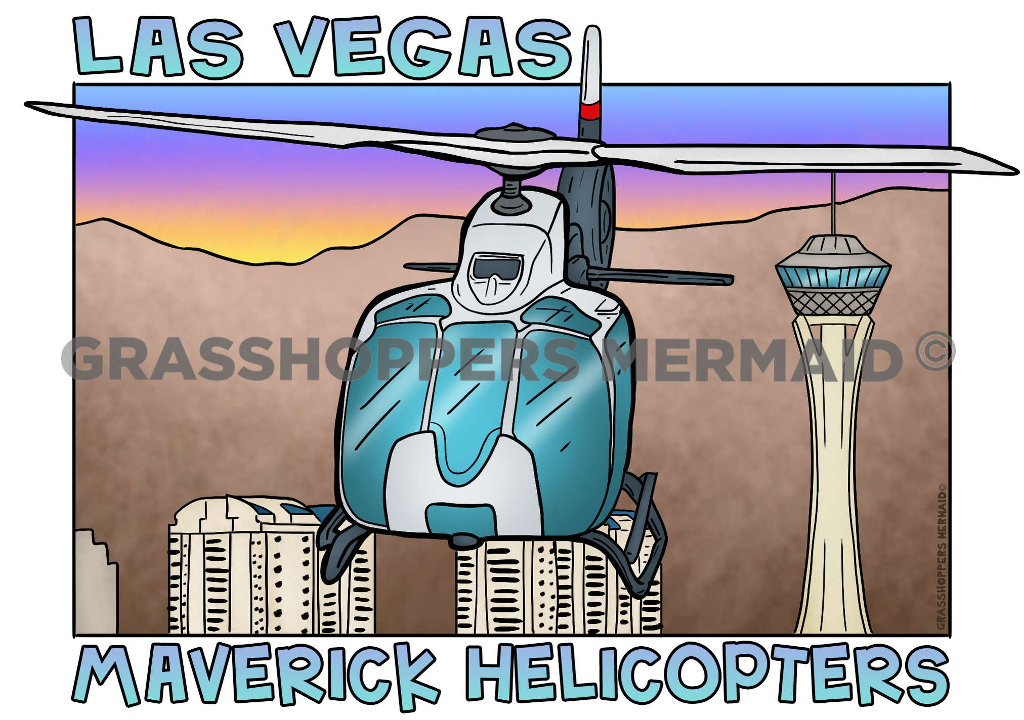 Helicopter Over Vegas