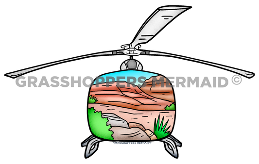 Helicopter Scenic Front View