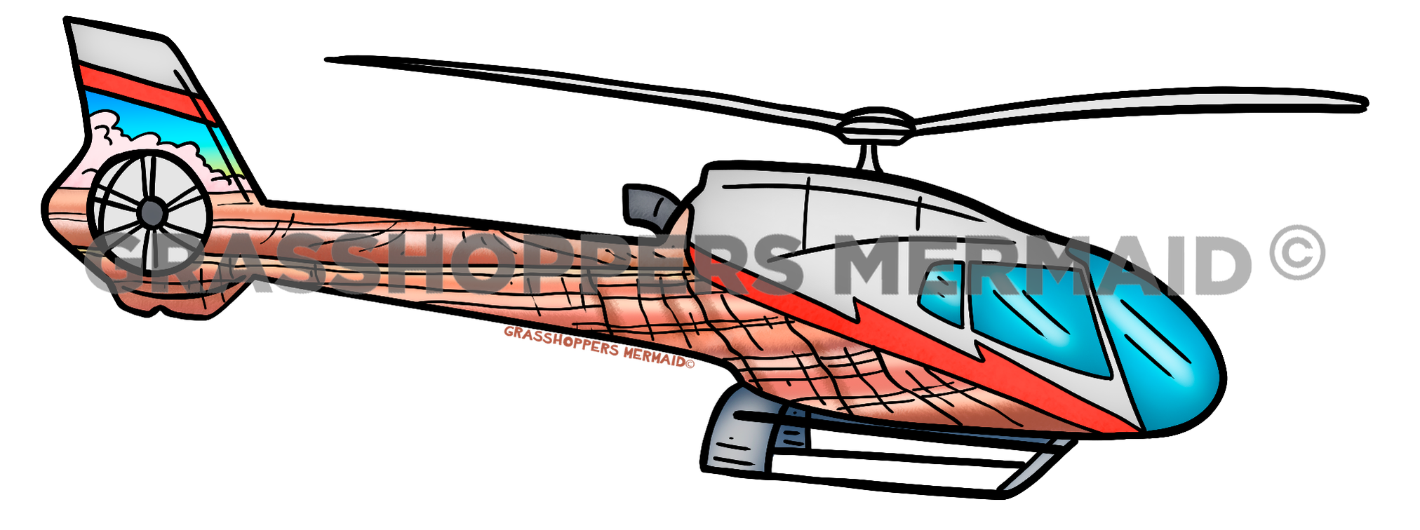 Helicopter Side Canyon