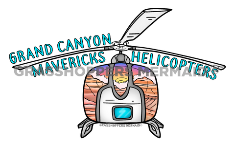 Helicopter Sunset Front View