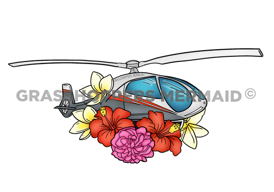 Helicopter Tropical Flowers