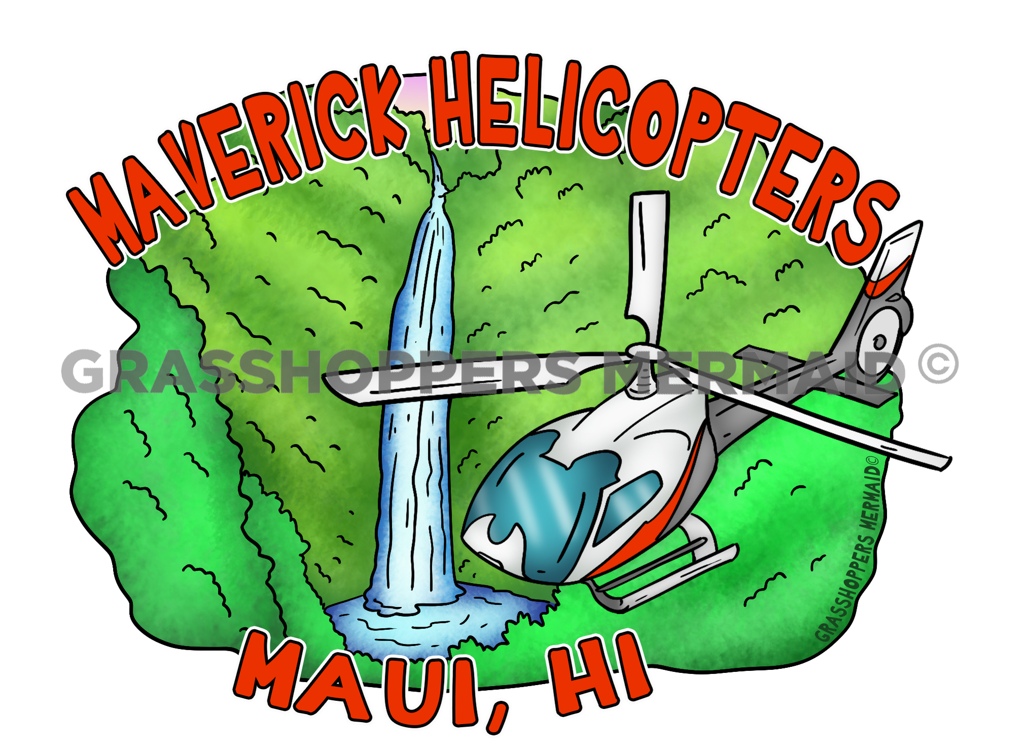 Helicopter Waterfall