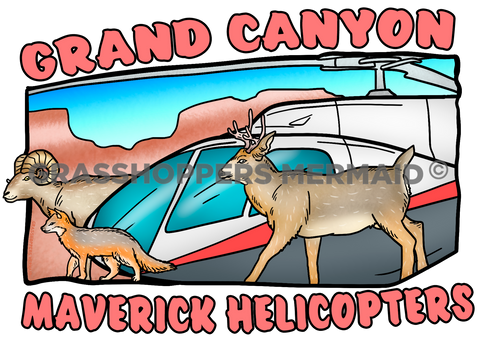 Helicopter & Desert Animals