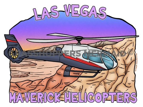Helicopter & Purple Skies