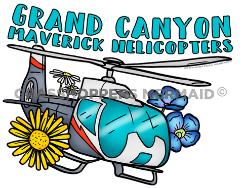 Helicopter & Wildflowers