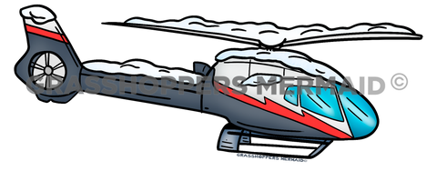 Helicopter with Snow