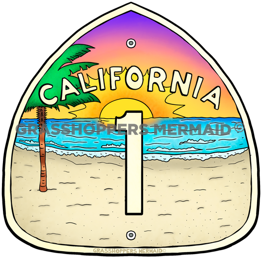 Highway 1 Beach Scene