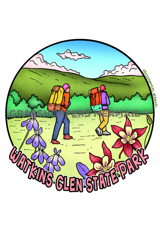 Hikers & Columbines