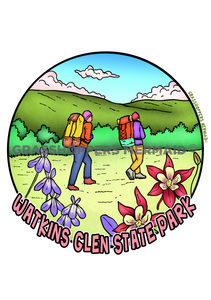 Hikers & Columbines