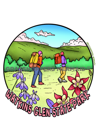 Hikers & Columbines
