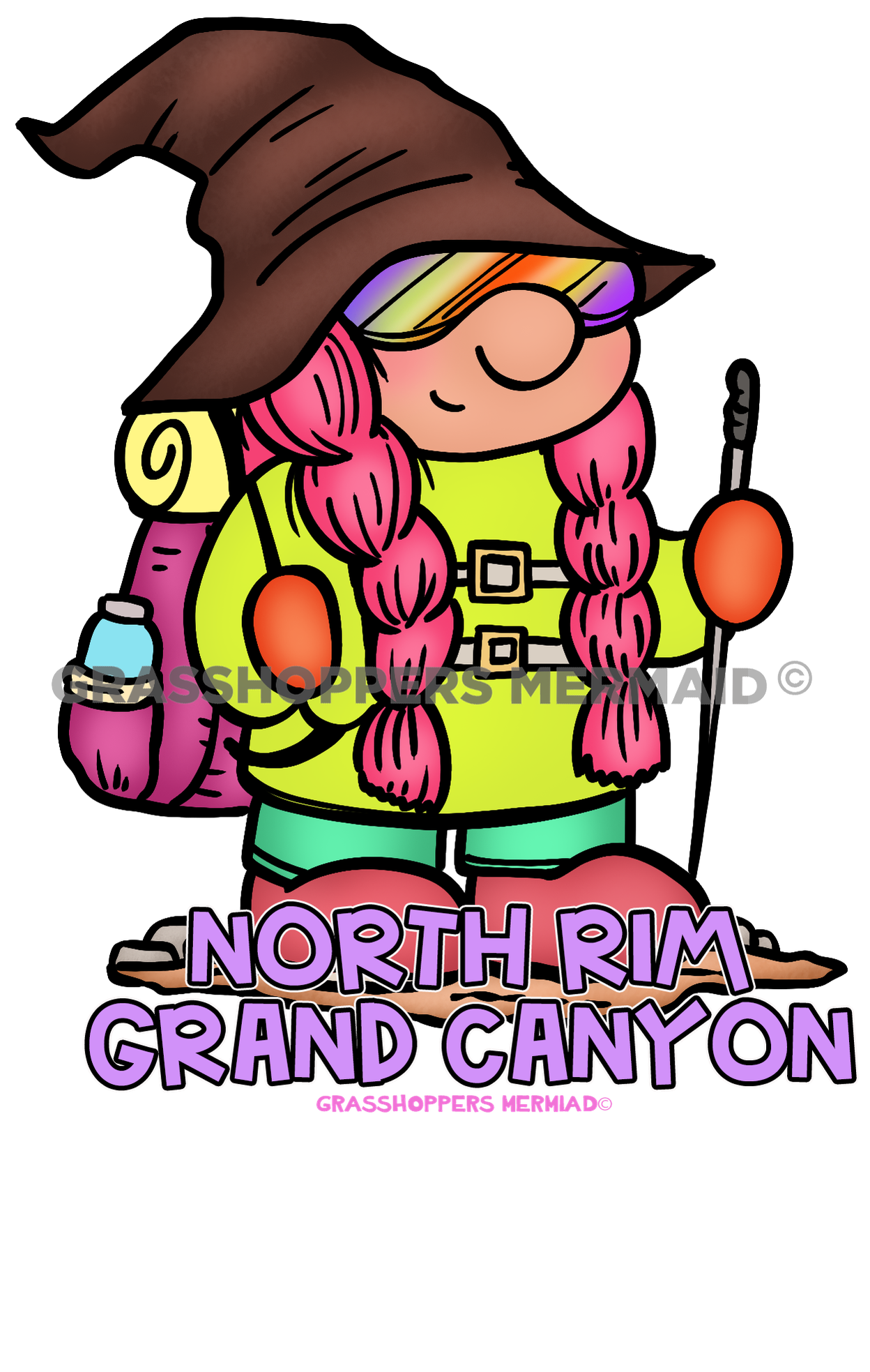Hiking Gnome Girl