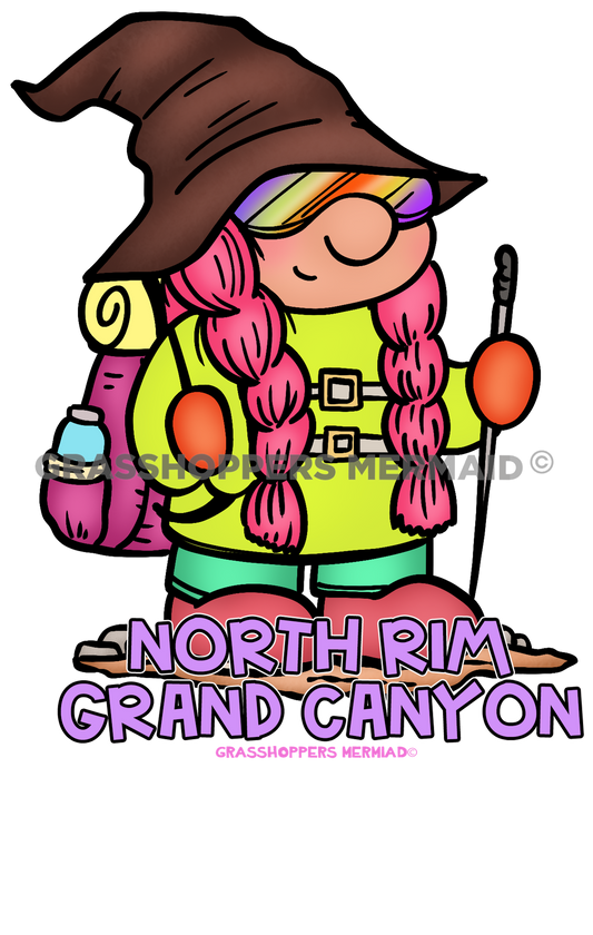 Hiking Gnome Girl