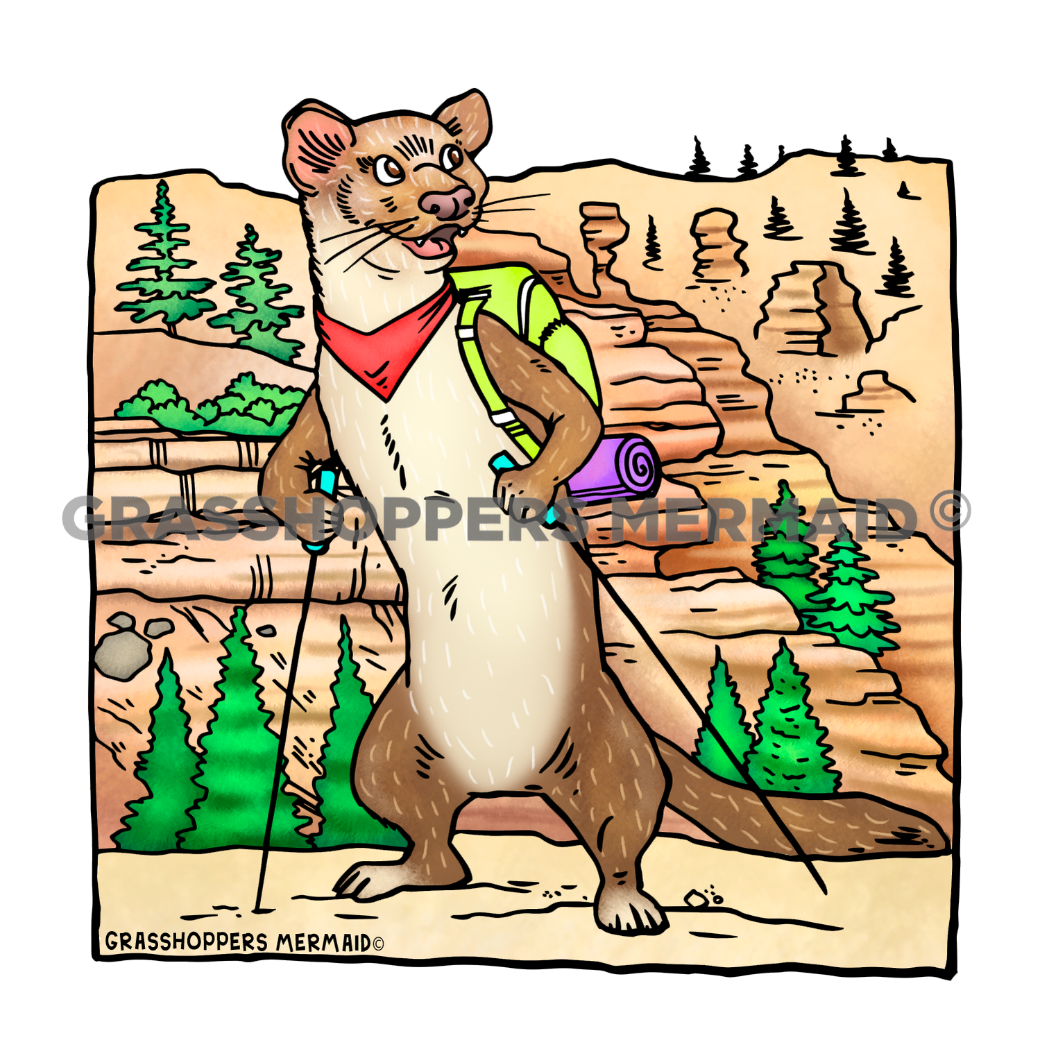 Hiking Desert Weasel