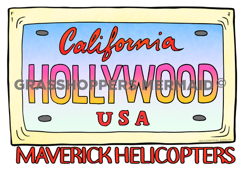 Hollywood Ombre License Plate