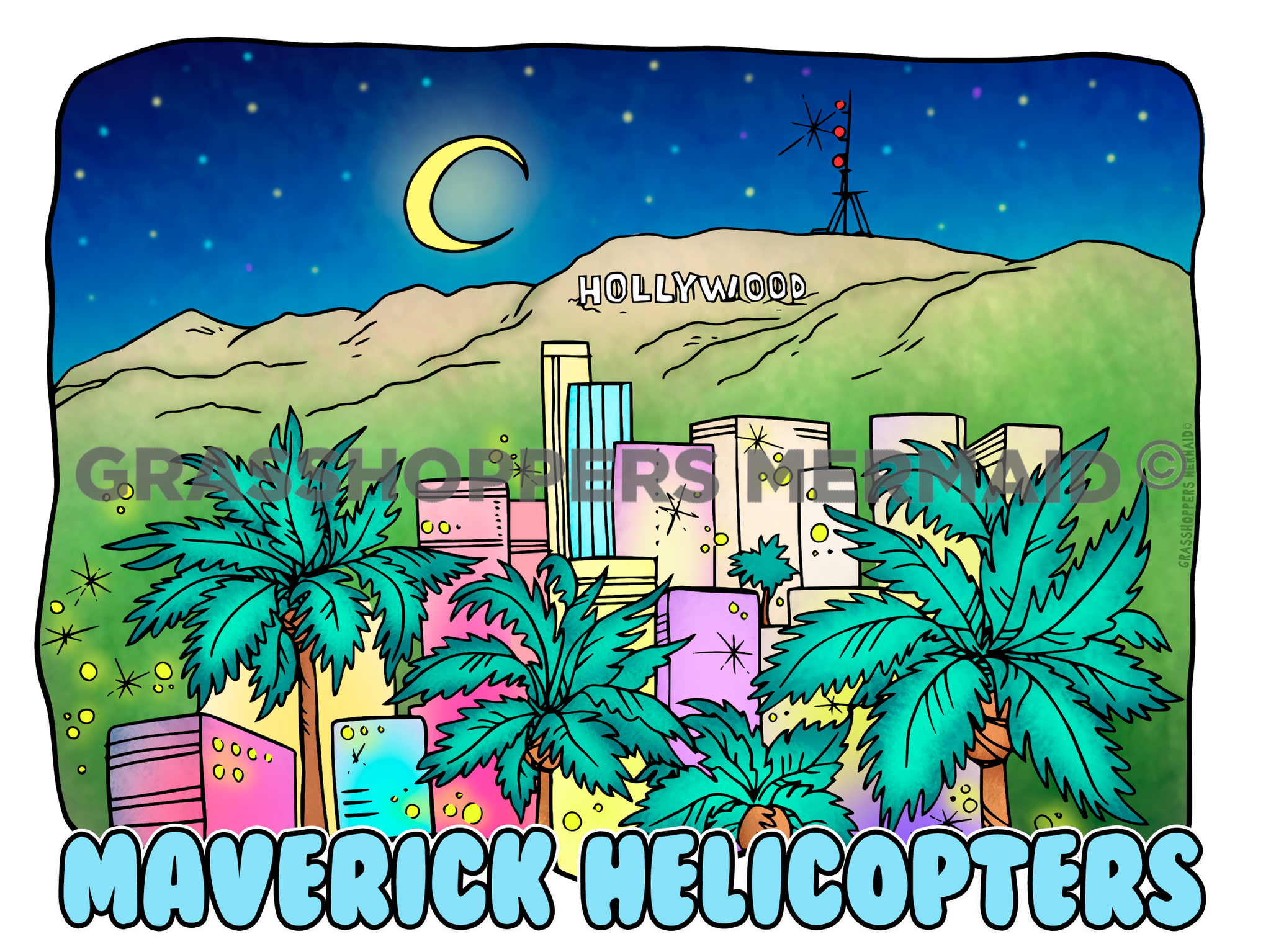 Hollywood at Night