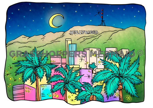 Hollywood at Night